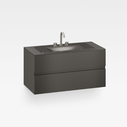 Italian Modern Bathroom Vanity Set, Armani 48" Nero, SDM