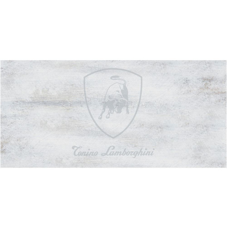 Montecarlo Bianco 18" x 36" Décor Logo H  Porcelain Tile