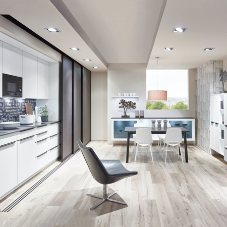 Fashion Kitchen, Lacquer Honed White