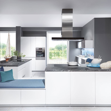 Inline Kitchen, Alpine White Matt