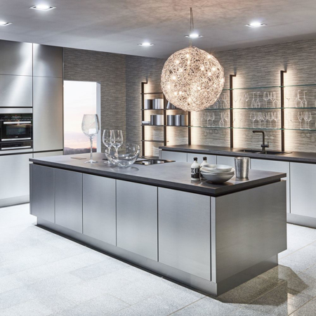 Inox Classic Kitchen, Brushed Steel