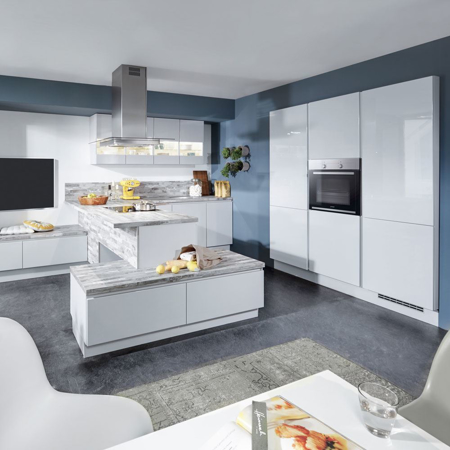 Lux Kitchen, Satin Grey High Gloss