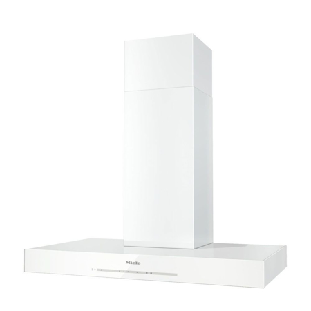 Miele DA6690D Puristic Island Hood, Brilliant White