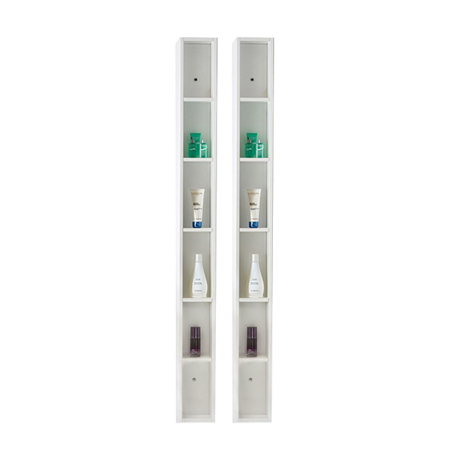 Modern Bathroom Side Cabinet Mino Glossy White