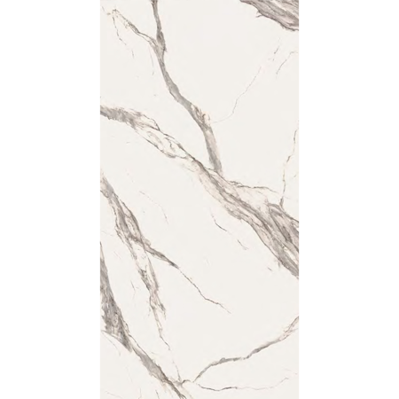 Italian Calacatta Statuario Slab A, Matt Beige 63" x 126", 6.5mm