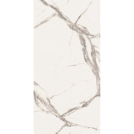 Italian Calacatta Statuario Slab D, Matt Beige 63" x 126", 6.5mm