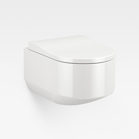 Italian Modern Wall-Hung Toilet, Armani Glossy White