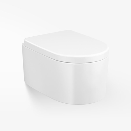 Italian Contemporary Wall-Hung Toilet, Armani Glossy White