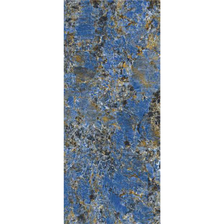 Versace Galaxy Blue Polished Porcelain Slab B 47"x 109", Maximvs