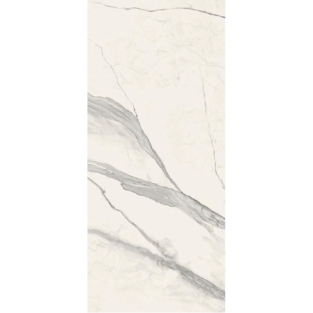 Versace Italian Statuario White Polished Porcelain Slab B 47" x 109", Maximvs