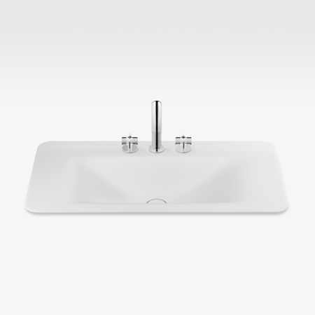 Italian Modern Bathroom Vanity Sink And Faucet, Armani 36" Off-White