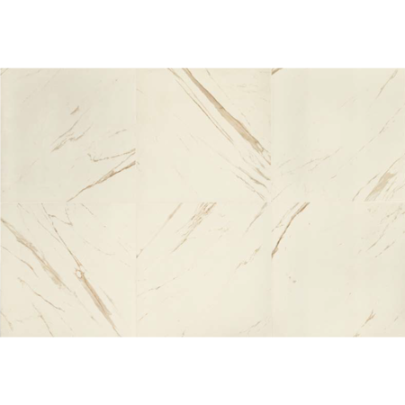 Versace Italian Bianco Polished Porcelain Tile 23" x 46", Marble