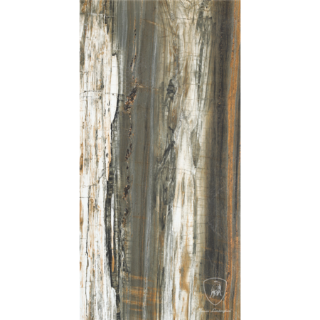 Estoril Natural Multicolor 24" x 48" Decoro Logo Porcelain Tile