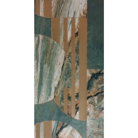 Estoril Ivory Polished  Multicolor 24" x 48"Decoro Cromatica Porcelain Tile