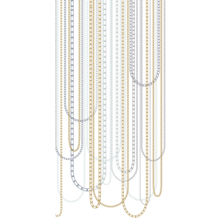 Modern Italian Porcelain Tile, Allure Chains, 48" x 110"