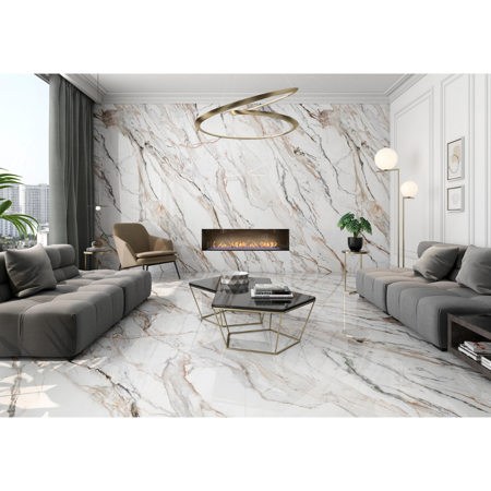 Calacatta Paonazzo Spanish Porcelain Slab 63”x126”, 12mm