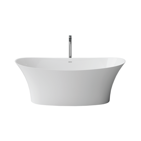 Pietra White Modern 67" Freestanding Bathtub