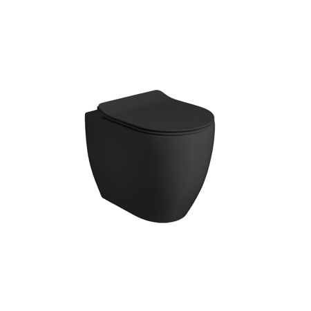 FLOAT MATT BLACK FREESTANDING TOILET, NORIM