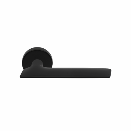 Amara Italian Contemporary Interior Door Handle, Black Anthracite Privacy