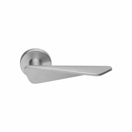 Amara Italian Contemporary Interior Door Handle Satin Chrome Privacy