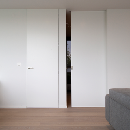 Frameless Sliding Pocket Door System 32" x 108", INFINII X5