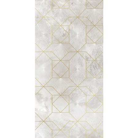 Kyalami 24"x48"Decoro Frame Light Porcelain Tile