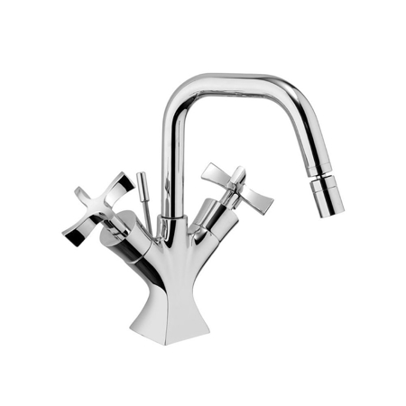 Long Beach Chrome Single Hole Bidet Mixer with Waste