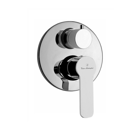 Montreal Chrome Built-in Single Lever Bath Shower Mixer with 2 Way Rotary Diverter Valve