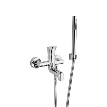 Interlagos Matt Black Single Lever Complete Bath Shower Mixer