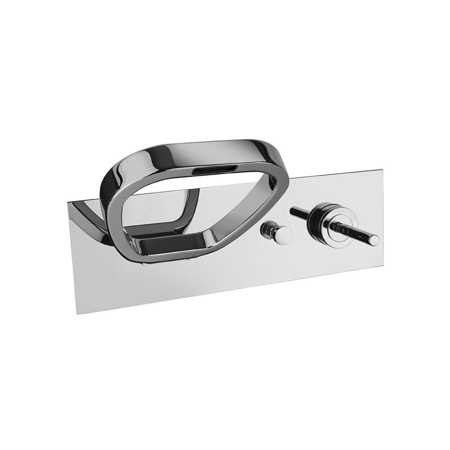 Nurburgring Chrome Built-in Bath Mixer with Spout and Automatic Diverter