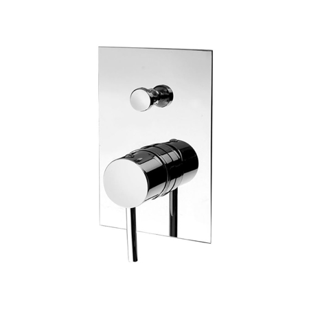 Nurburgring Chrome Built-in Bath Mixer, 2 Way