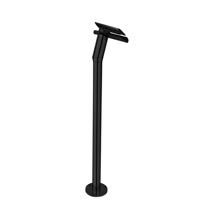 Monza Matt Black Single Lever Column Basin Mixer