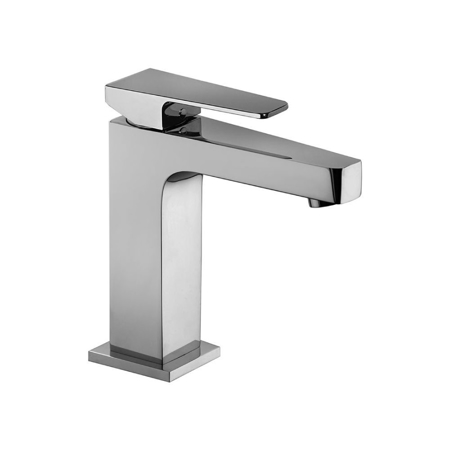 Montecarlo Chrome Single Lever Basin Mixer with Automatic Waste, Flexible Hoses