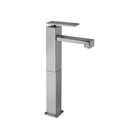 Suzuka Chrome Single Lever High Basin Mixer, Flexible Hoses