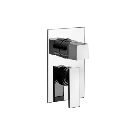 Suzuka Chrome Built-in Bath Mixer, 3 Way
