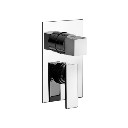 Suzuka Chrome Built-in Bath Mixer, 5 Way