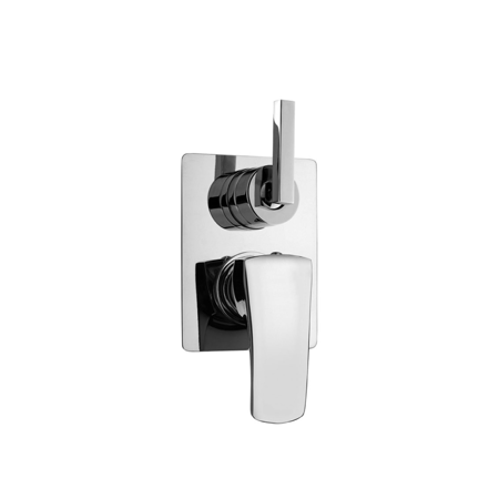 Indy Chrome Built-in Single Lever Bath Shower Mixer with 2 Way Rotary Diverter Valve