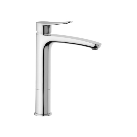 Sakhir Matt Black Single Lever High Basin Mixer without Waste