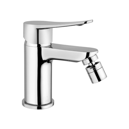 Sakhir Chrome Single Lever Bidet Mixer with Pop-up Waste