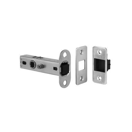 Click Passage Magnetic Tubular Latch, Satin Chrome