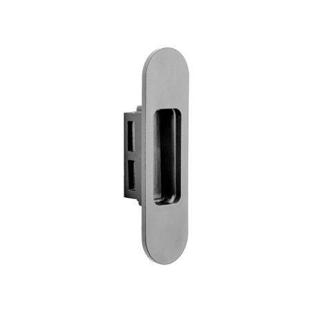 Varnished Gray Interior Door Strike Plate