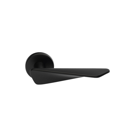 Amara Italian Contemporary Interior Door Handle, Black