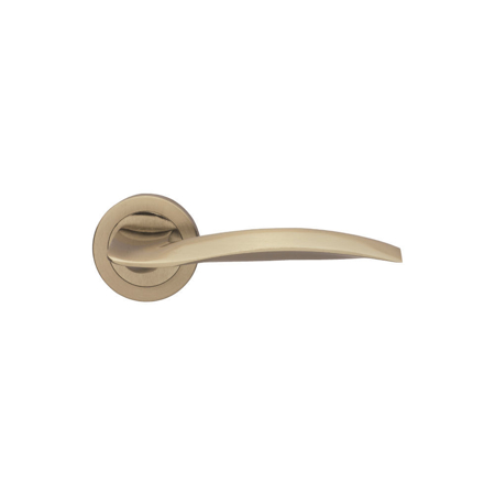 Fiato Italian Luxury Interior Door Handle, Satin Nickel