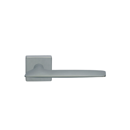 Eterna Italian Contemporary Door Handle, Satin Chrome