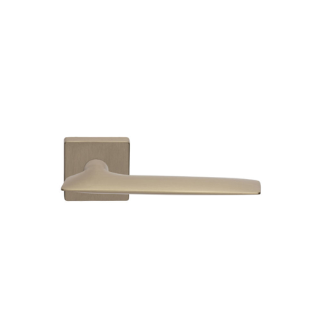 Eterna Italian Contemporary Door Handle, Satin Nickel