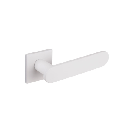 Evora Contemporary Interior Door Handle, Pearl White