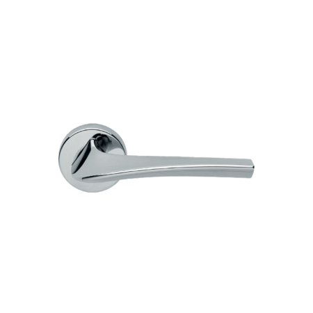 Terra Italian Modern Interior Door Handle,  Chrome Plated