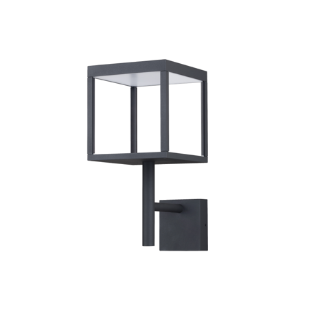 Modern Outdoor 72 LED Grey Wall Lamp