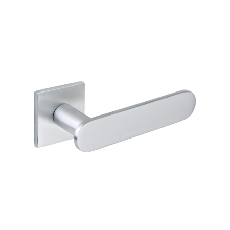 Evora Contemporary Satin Chrome  Interior Door Handle