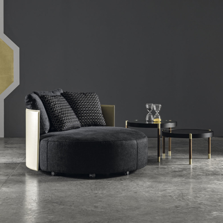 Corsocomo Armchair with Swivel Base